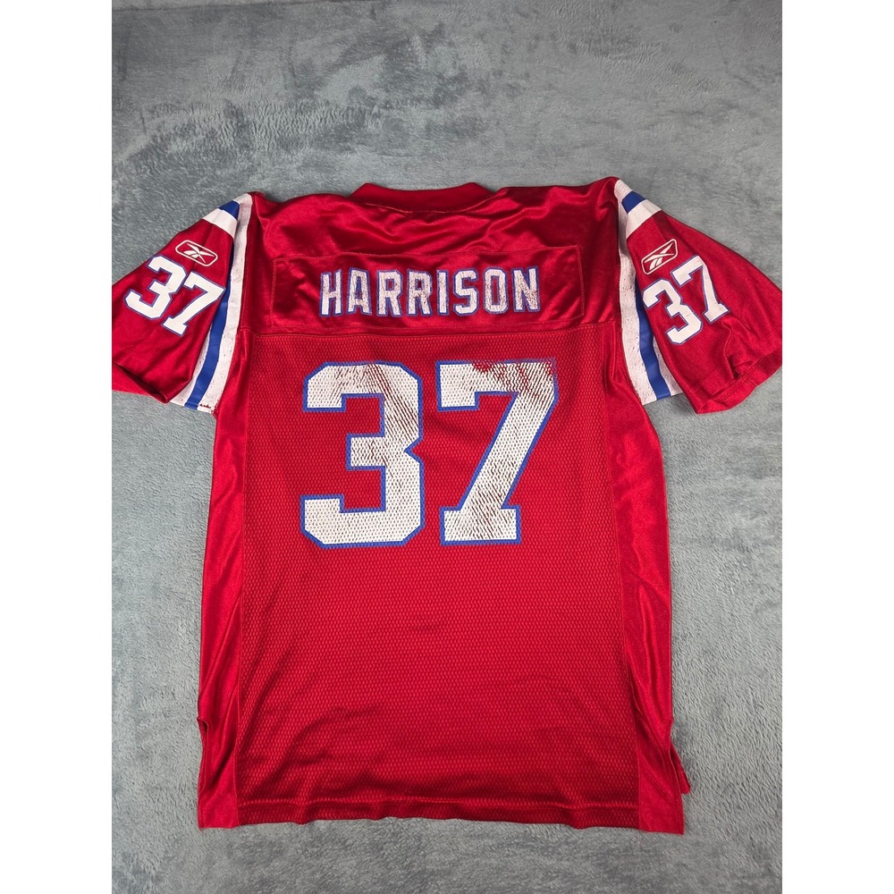 VTG Reebok Gridiron Classic Rodney Harrison 37 New England Patriot Jersey Mens M